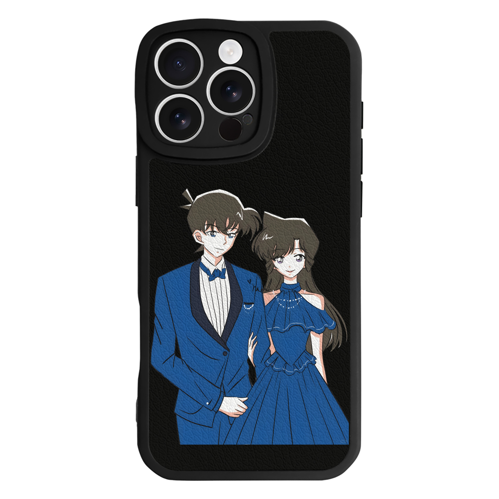 （画像用） 名探偵コナン 江戸川 コナン Detective Conan Conan Edogawa 【iPhone 16シリーズ対応】シリコンスマホケース（レザー調） 材質：シリコン